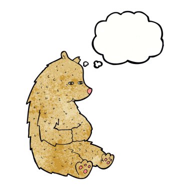 düşünce balonu ile ayı