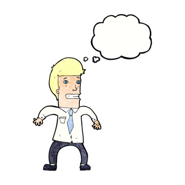 karikatür gergin işadamı