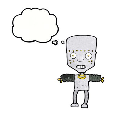 robot ile düşünce balonu