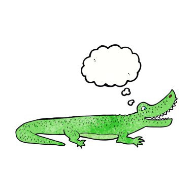 karikatür mutlu timsah