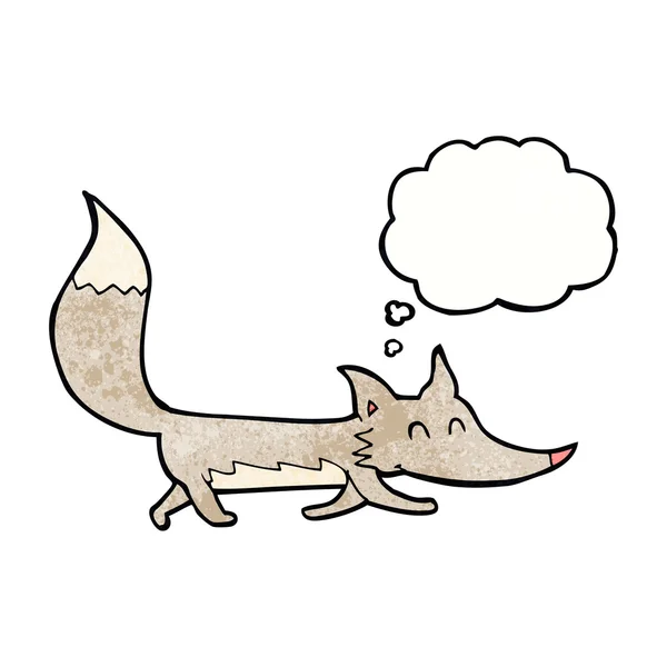 Dessin animé petit loup — Image vectorielle