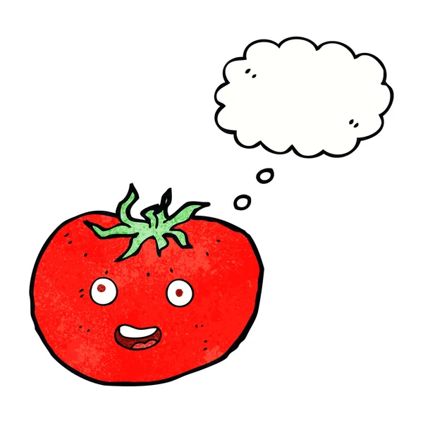 Cartoon-Tomate mit — Stockvektor