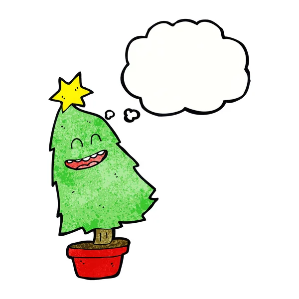 Kreslený tanec vánoční strom — Stockový vektor