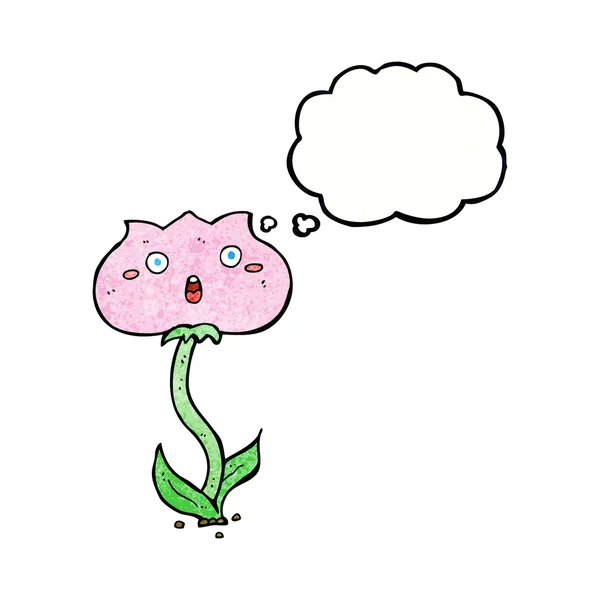 Cartoon pratende bloem — Stockvector