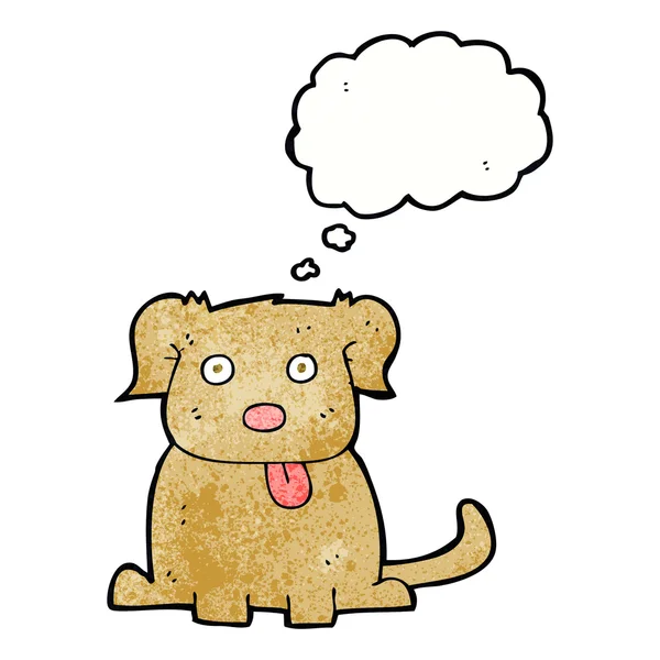 思考バブルと漫画の犬 — ストックベクタ