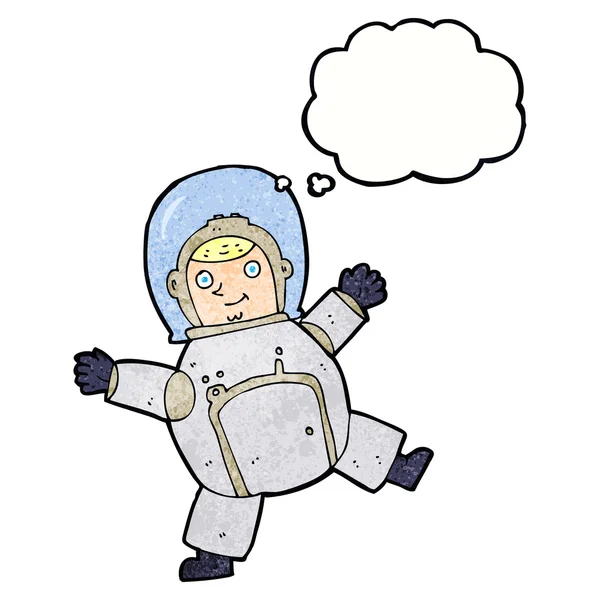 Astronauta com bolha de pensamento — Vetor de Stock
