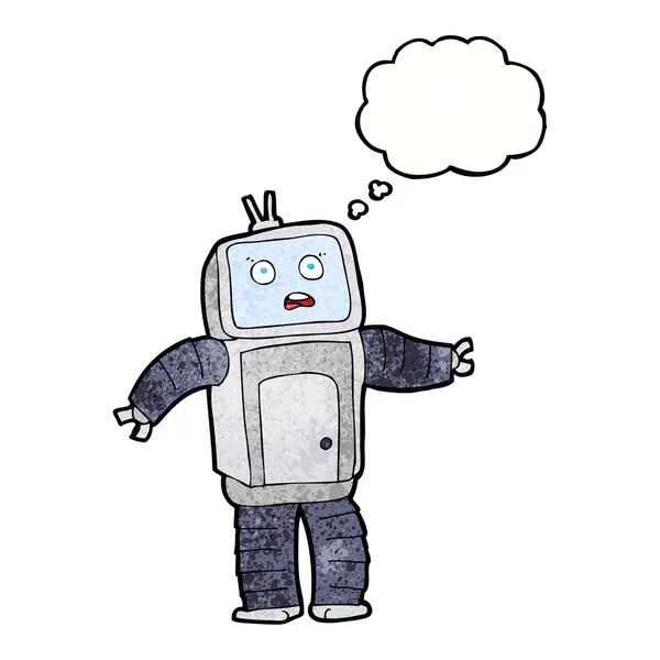 Kreslené vtipné robot — Stockový vektor