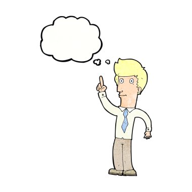 Düşünce baloncuğuyla başını eğen güzel kız.