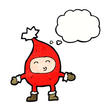 karikatür komik Noel yaratık