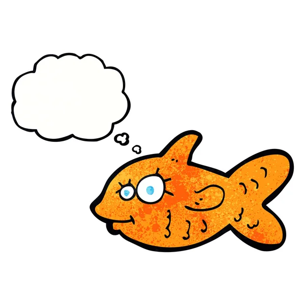 Kreslený šťastný zlaté rybky — Stockový vektor