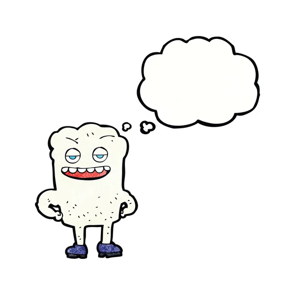 面白い歯の漫画のキャラクター — ストックベクタ