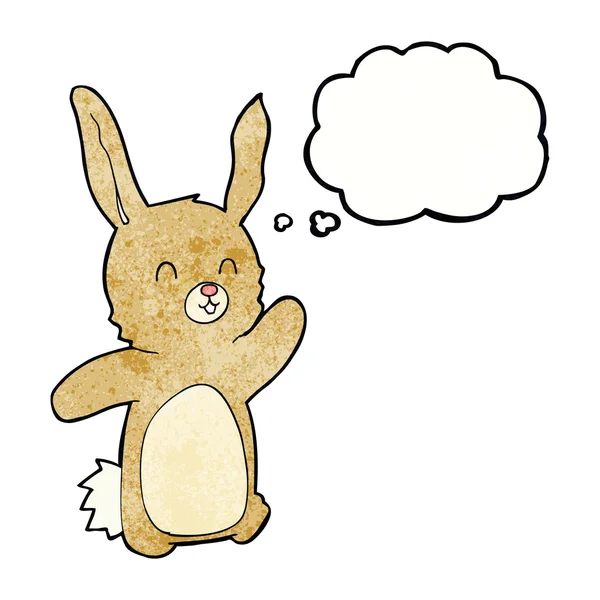 Cartoon happy rabbit — Stock Vector