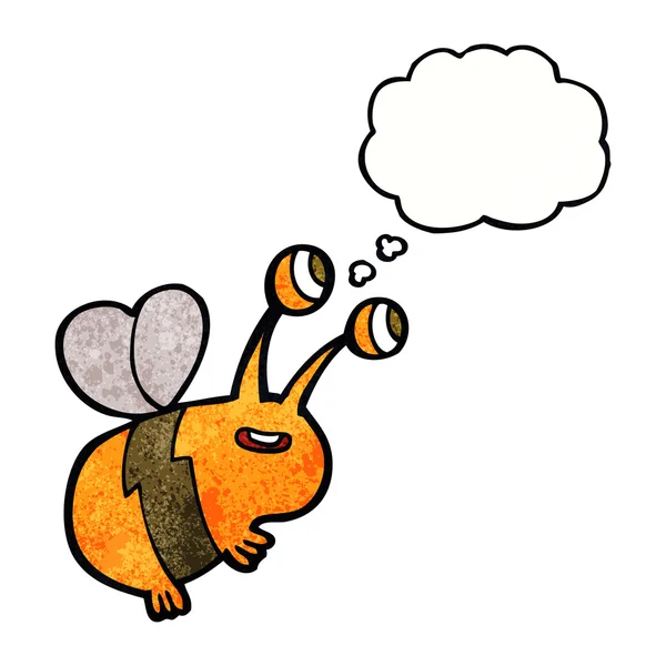 Ευτυχής μέλισσα κινουμένων σχεδίων — Διανυσματικό Αρχείο