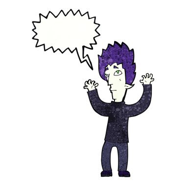 çizgi film vampirleri konuşma baloncuğuyla pes ediyor