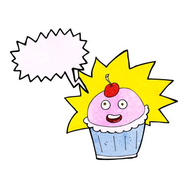 Konuşma balonlu çizgi film keki.