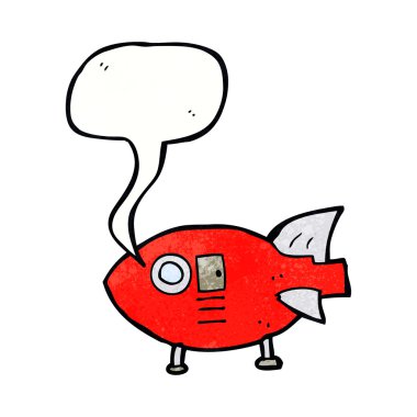 çizgi film uzay roketi ile konuşma balonu