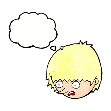 çizgi film konuşma baloncuğu ile yüzünü vurguladı