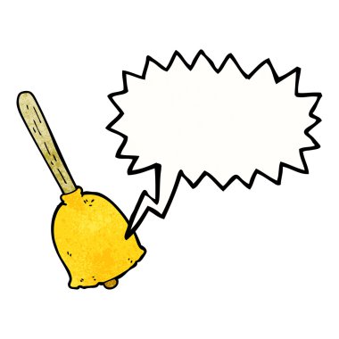 Konuşma baloncuklu çizgi film çanı