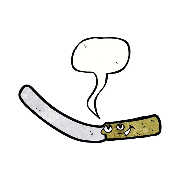 卡通片菜刀，带有言语泡 — 图库矢量图片