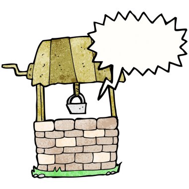 Konuşma baloncuğu ile dilek kuyusu