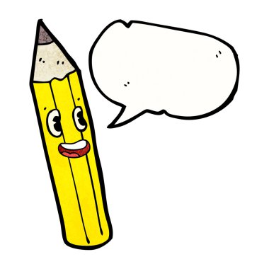 Konuşma baloncuklu çizgi film kalemi