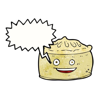 Konuşma baloncuklu çizgi film pastası