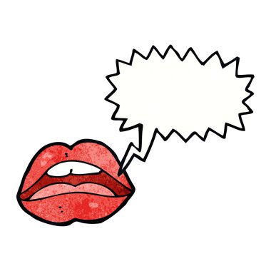 Konuşma baloncuklu çizgi film sembolünü aç