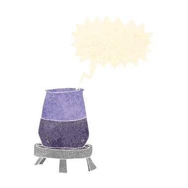 Konuşma baloncuğu ile karikatür bilim deneyi