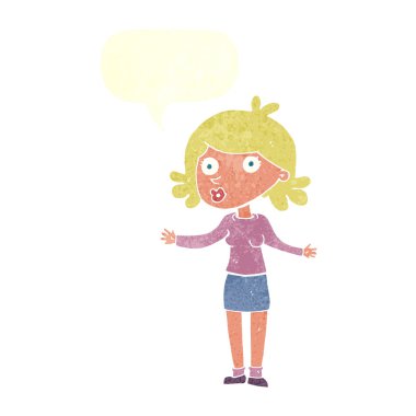 karikatür konuşma balonu kadınla karıştı