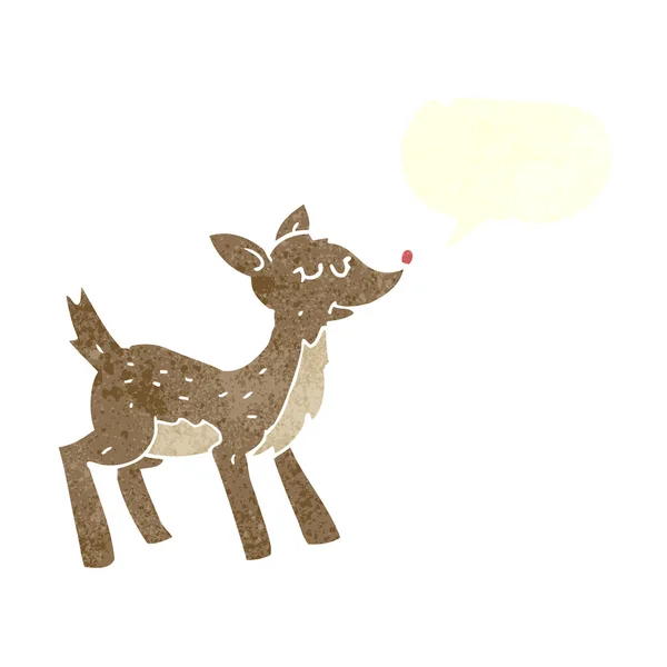 Kreskówka jelenia z dymek — Wektor stockowy