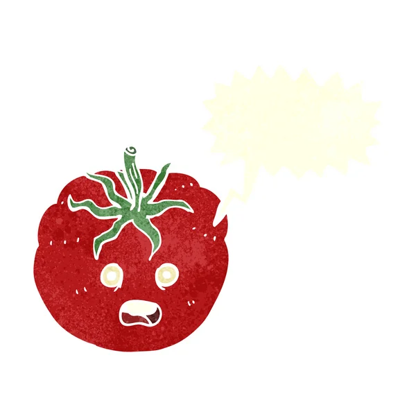Kreslený rajče s balónem — Stockový vektor