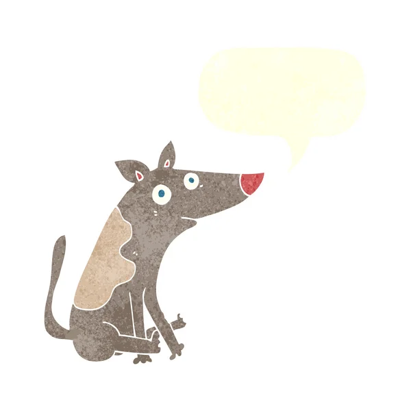 有言语泡沫的卡通狗 — 图库矢量图片
