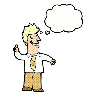 fikir düşünce balonu olduğu adamla çizgi film