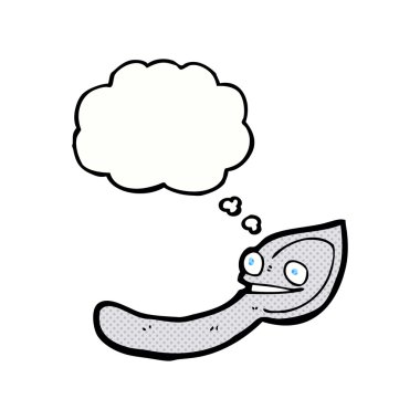 Düşünce baloncuklu çizgi kaşık