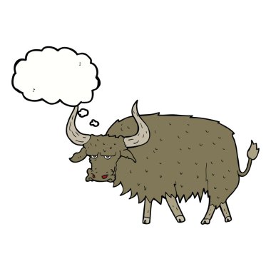 Çizgi film, düşünce baloncuklu kıllı ineği kızdırdı.