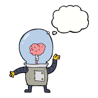 Düşünce baloncuklu robot robot robot robot.