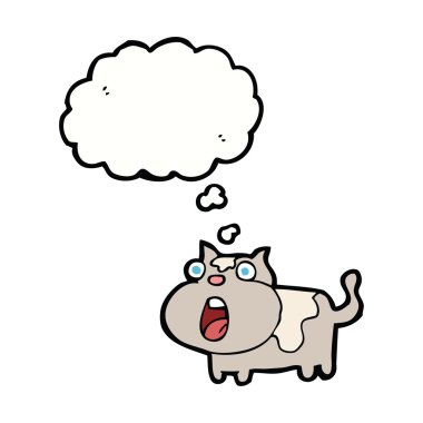 çizgi film kediyi düşünce baloncuğuyla şok etti