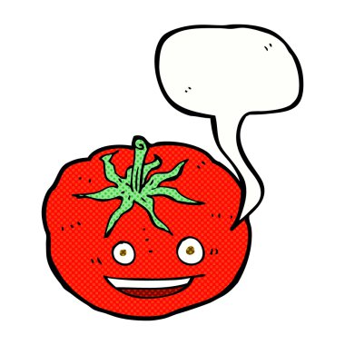 çizgi film domates ile konuşma balonu