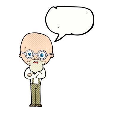 Çizgi film yaşlı adamın konuşma baloncuğuyla canını sıktı