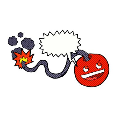 Konuşma baloncuklu çizgi film bombası