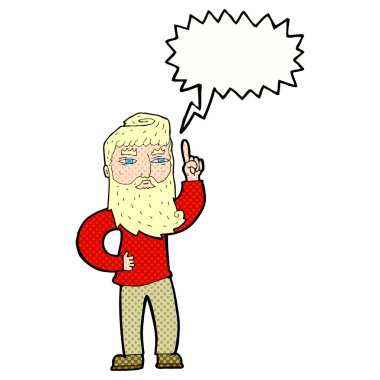 Konuşma baloncuğu fikri olan çizgi film adamı.