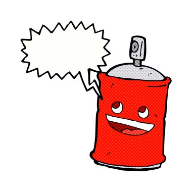 konuşma balonu ile karikatür sprey olabilir