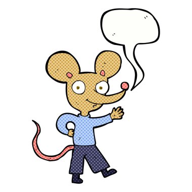 fare ile konuşma balonu sallayarak çizgi film