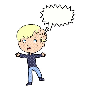 karikatür konuşma balonu ile tıbbi acil durum