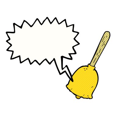 Konuşma baloncuklu çizgi film çanı