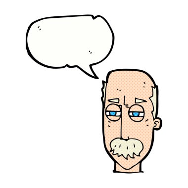 Çizgi film yaşlı adamın konuşma baloncuğuyla canını sıktı