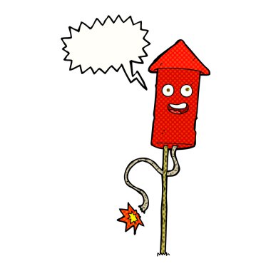 Konuşma baloncuklu havai fişek gösterisi