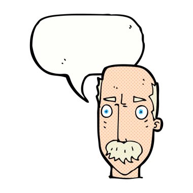 Çizgi film yaşlı adamın konuşma baloncuğuyla canını sıktı