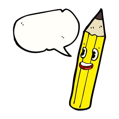 Konuşma baloncuklu çizgi film kalemi