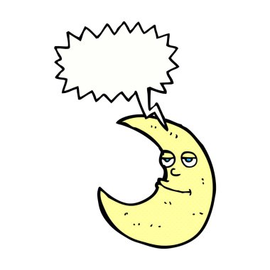 Konuşma baloncuklu mutlu çizgi film ayı